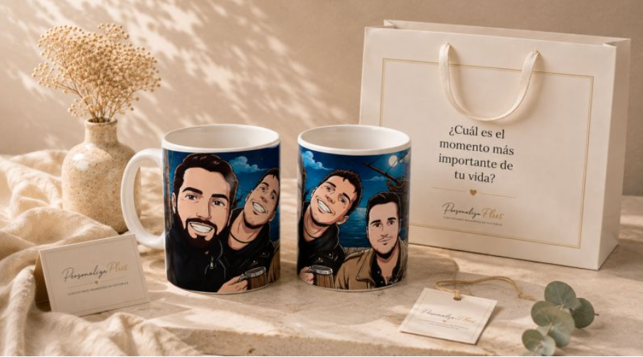 Taza con ilustración personalizada para Marc
